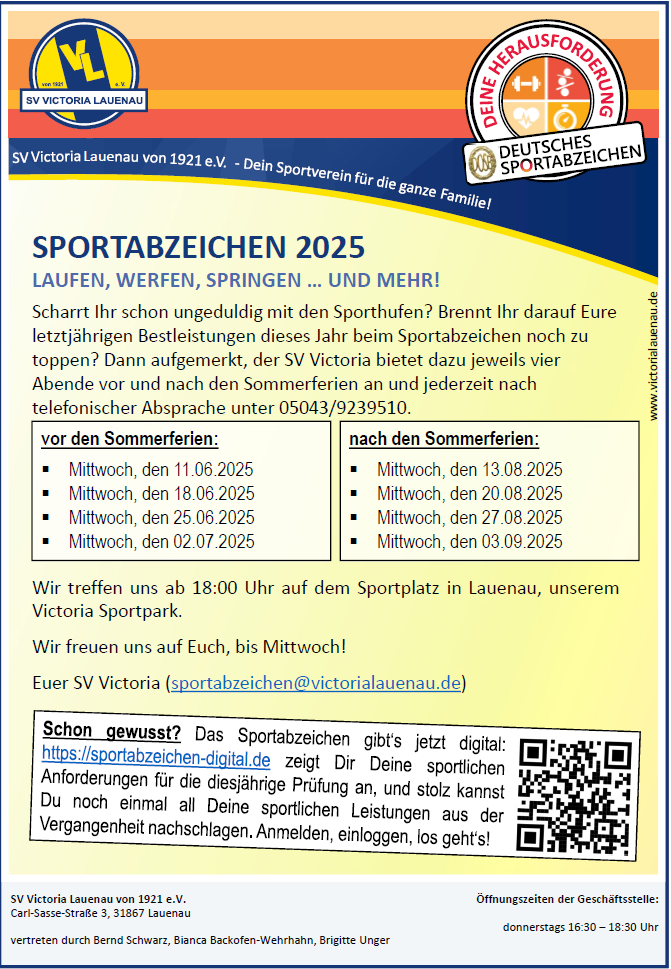 Sportabzeichen 2025