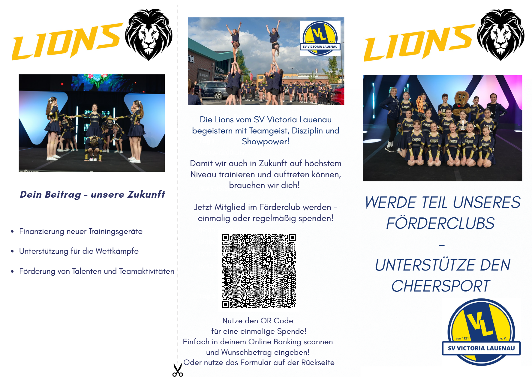 Förderclub Cheersport Lions Victoria Lauenau