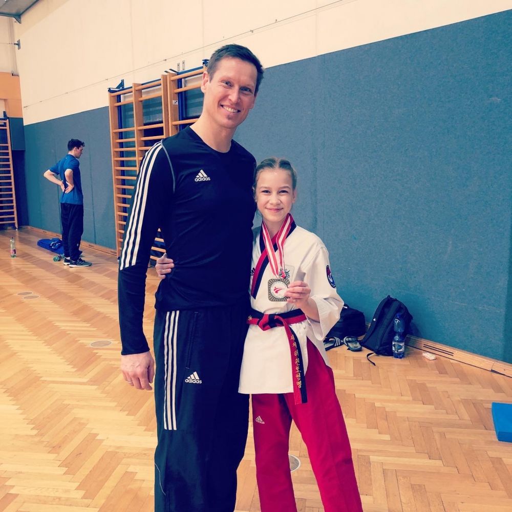 Zoe Pietruszak mit ihrem Trainer Christian Senft