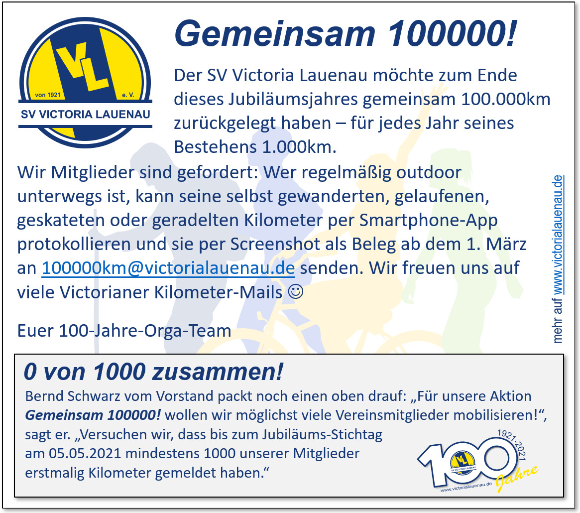 Bild Gemeinsam 100.000! Bild Gemeinsam 100.000!