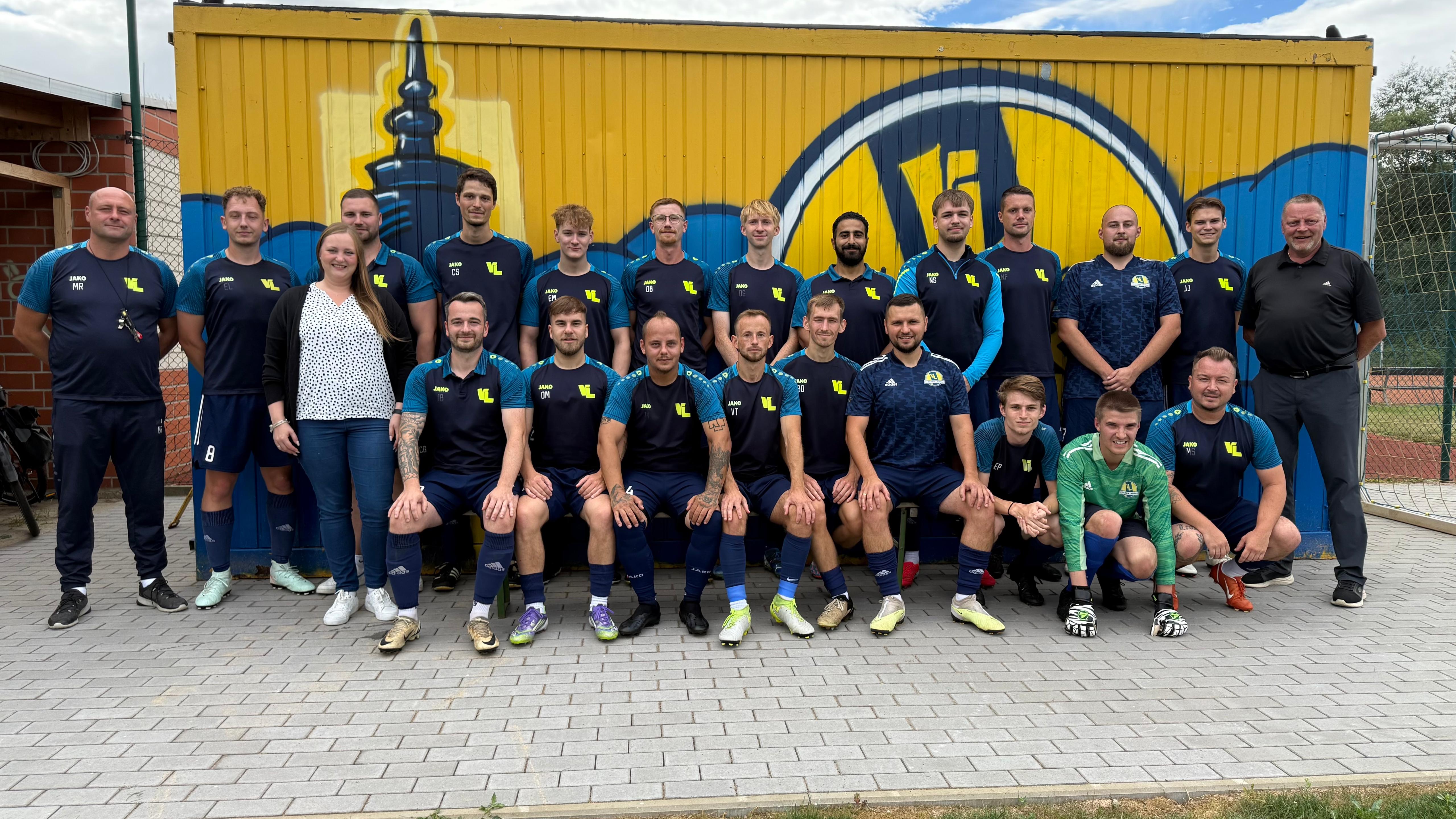 Kader 2. Herren 2025/2026 mit Sponsor Edeka Kreisel