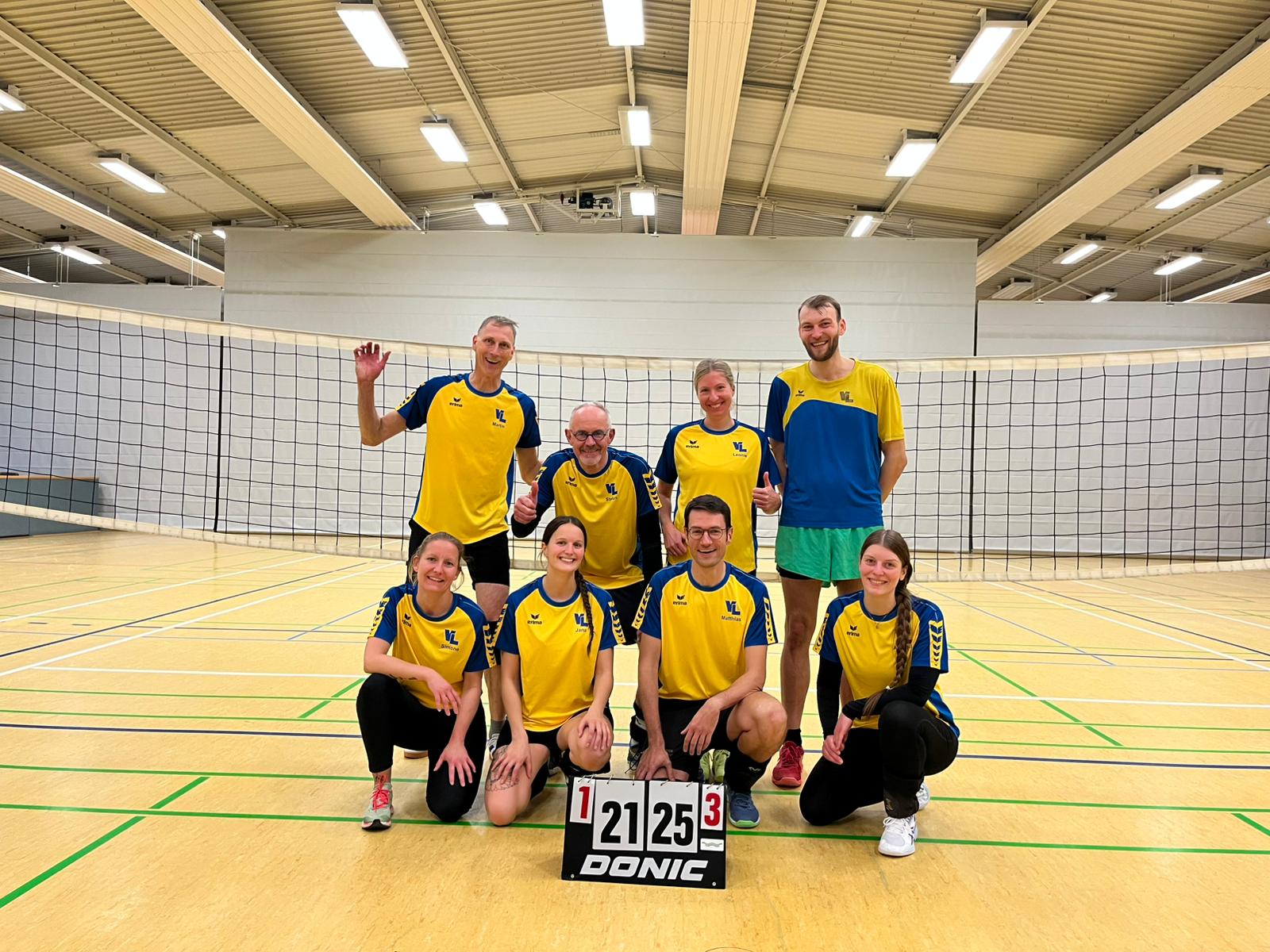 Traurige Volleyballer