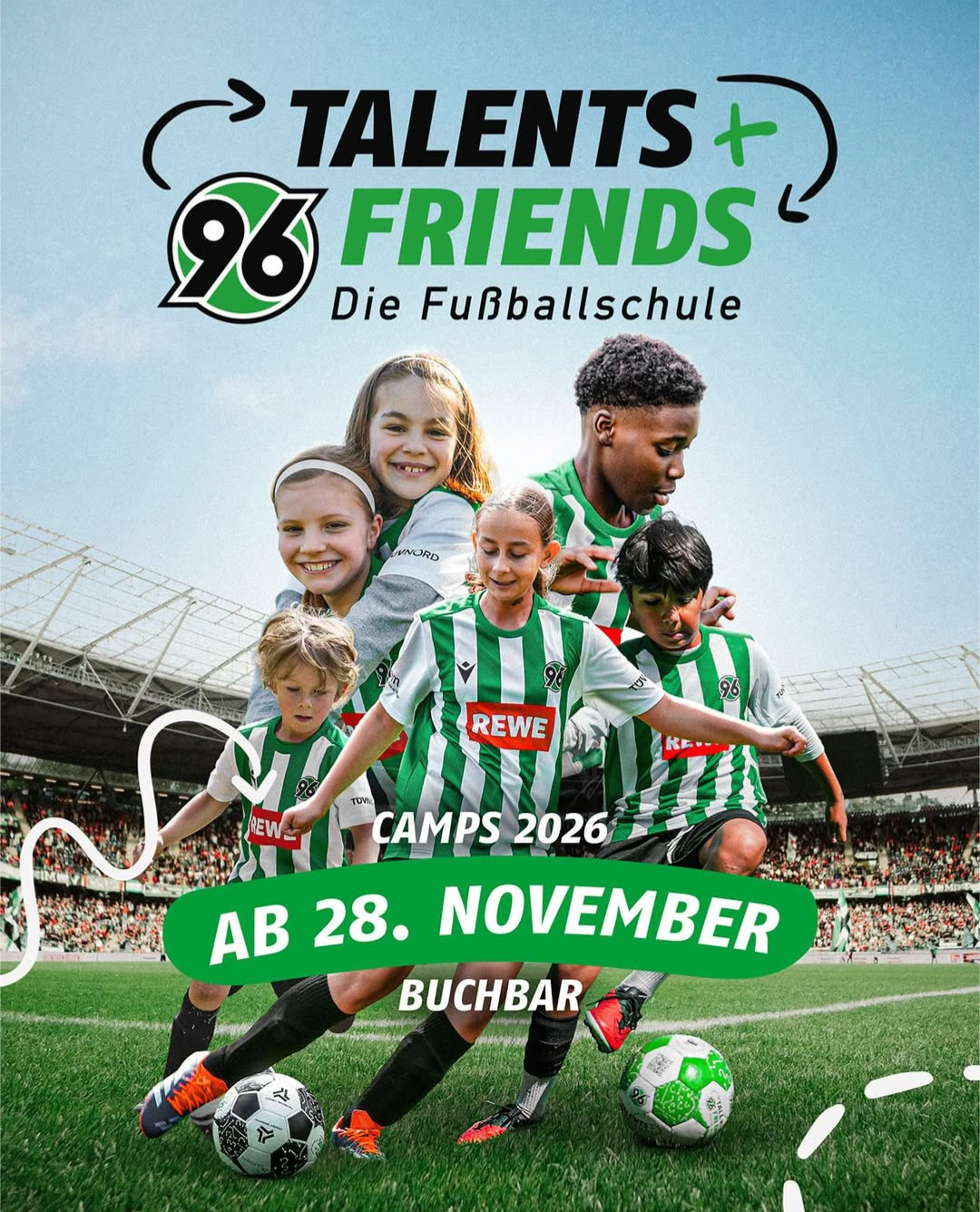 Anmeldung H96 Fußballcamp ab 28.11.2025 offen
