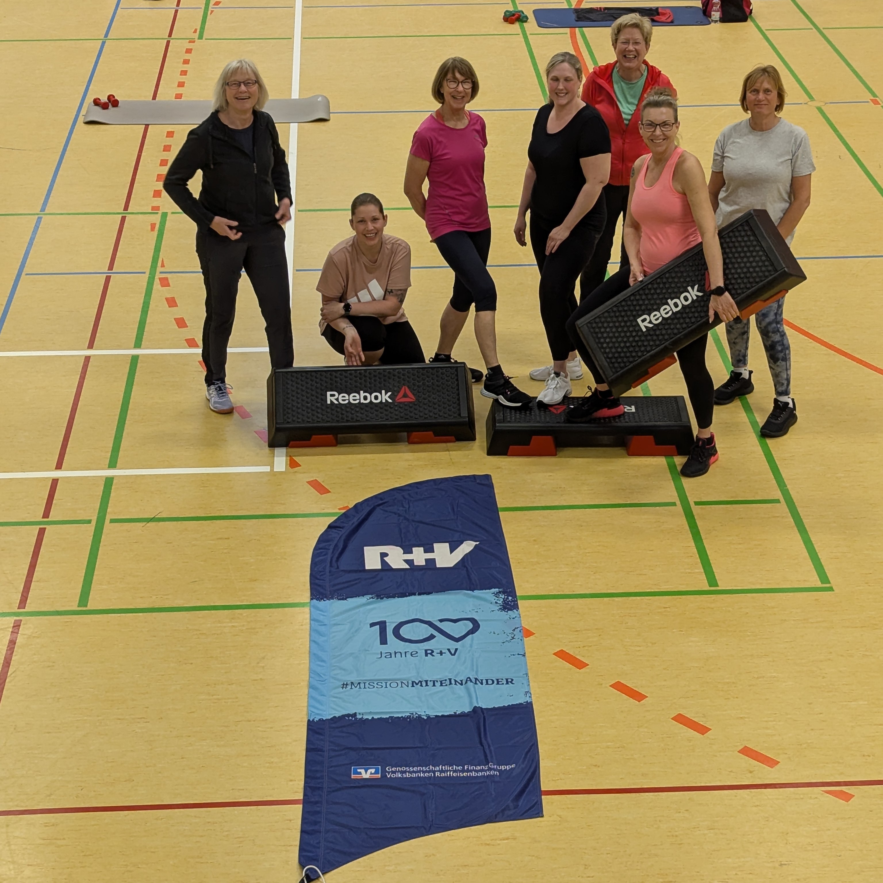 FullBodyTraining mit neuen Steps von der R+V Versicherung