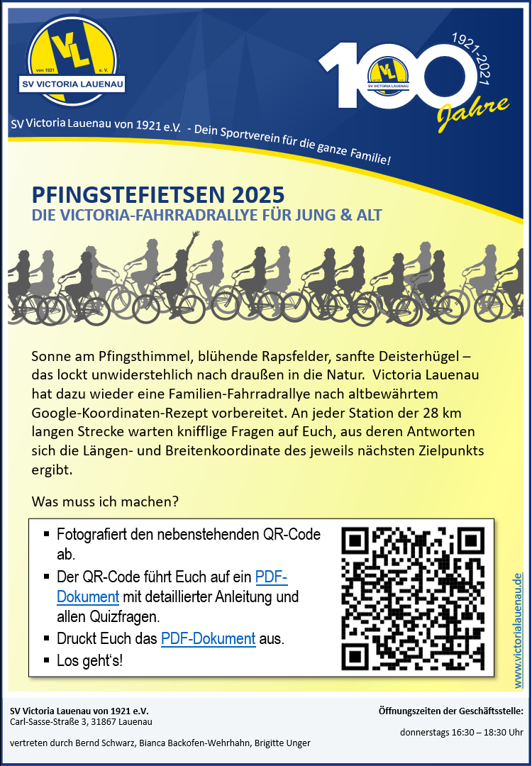 Flyer Radeltour Sommer 2025
