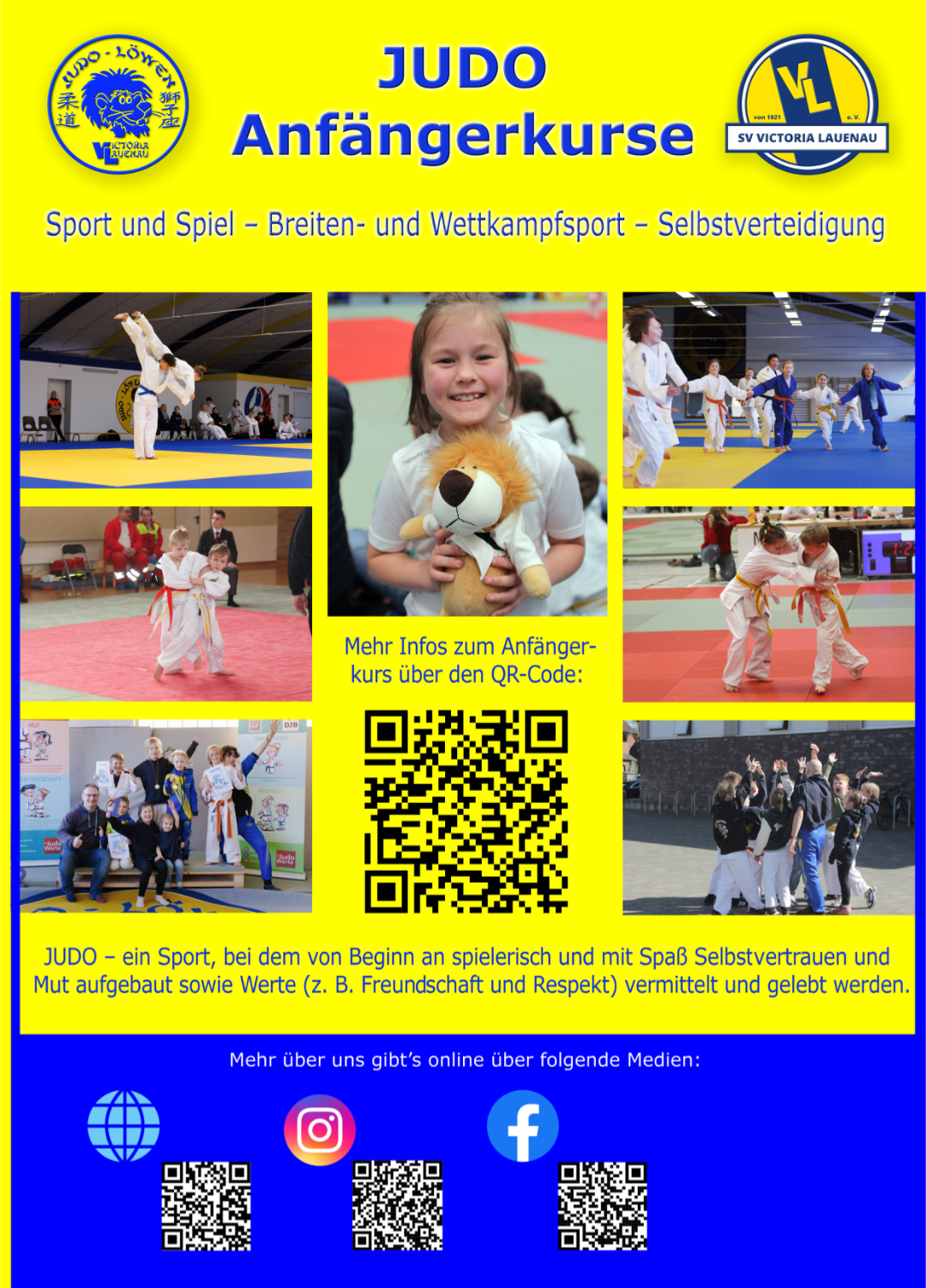 Neue Anfängerkurse bei den Judolöwen ab 1. Mai 2026