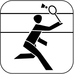 Piktrogramm Badminton