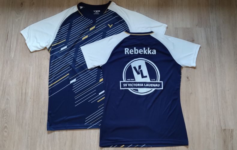 Bild von dem Trikot der Badminton Mannschaft