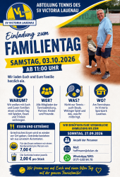 3.10.2026 Einladung zum Familientag Tennis