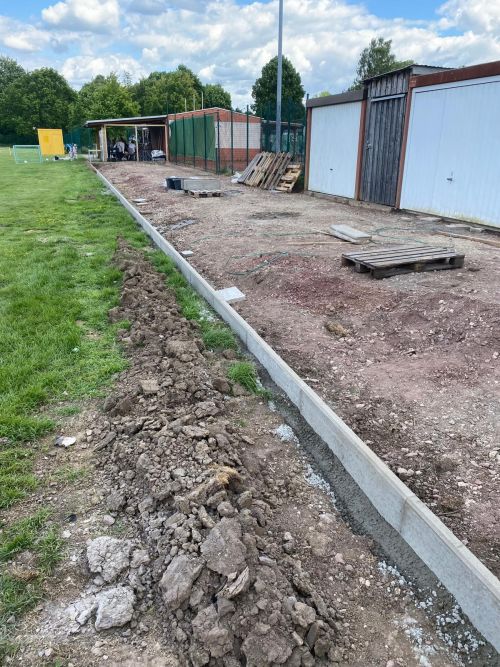 Sportpark Bauarbeiten barrierefreier Weg