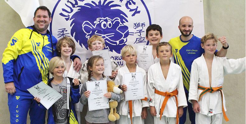 Siegerehrung Judo L&ouml;wen