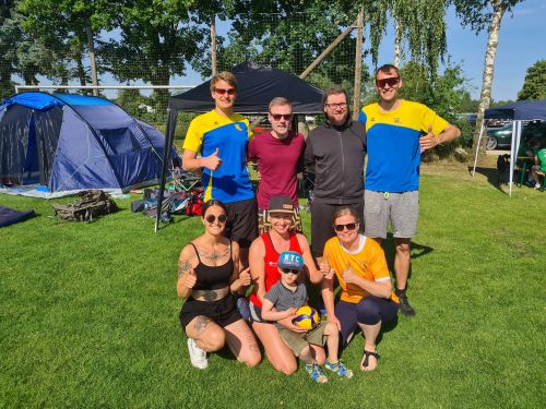 Volleyball Hobbies beim Engenser Freiluftturnier