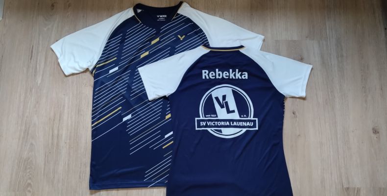 Bild von dem Trikot der Badminton Mannschaft