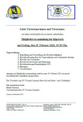 Einladung JHV 20.2.2026