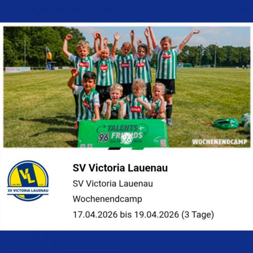 Anmeldung H96 Fussballschule 17.-19.4.2026